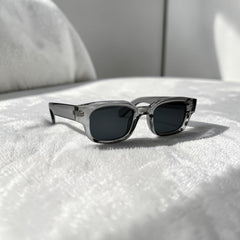 Rectangulaire Gris Fumé – Lunettes Unisexe 2026