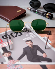 Octogonales Gold & Verres Verts