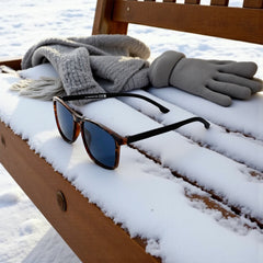 Monture écaille & verres bleus