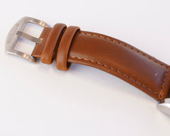 ⏱️ Chronographe Élégance Cuir Camel