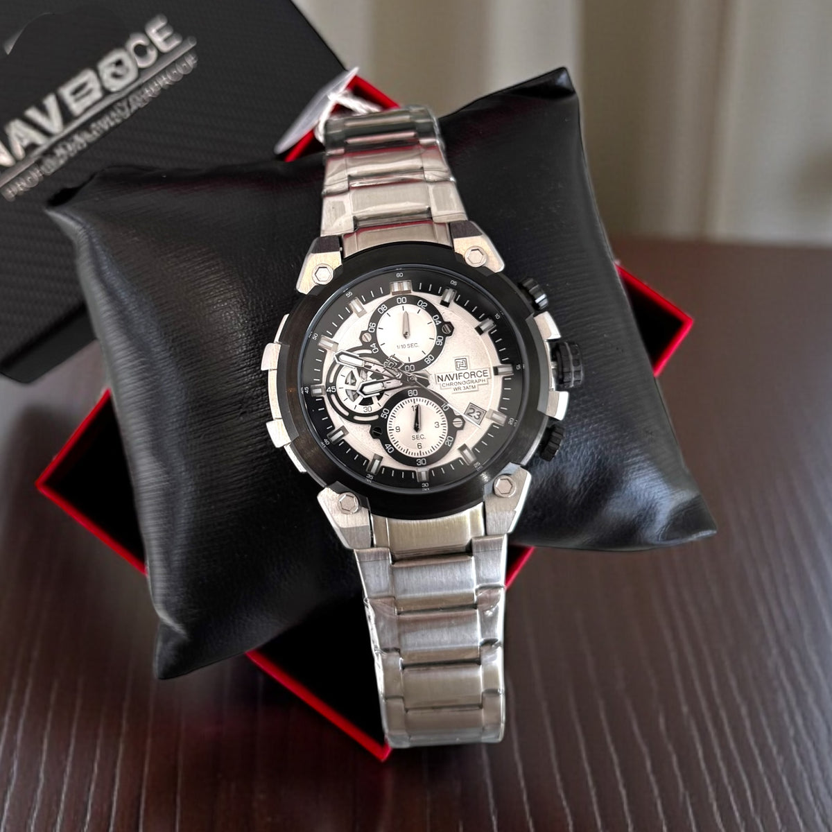 Naviforce – Chrono Silver & Black