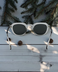 Monture transparente & verres Gris