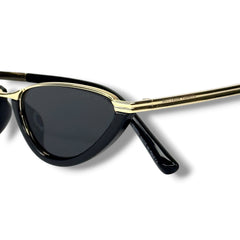 Noir Prestige Gold UV400 – Lunettes Femme