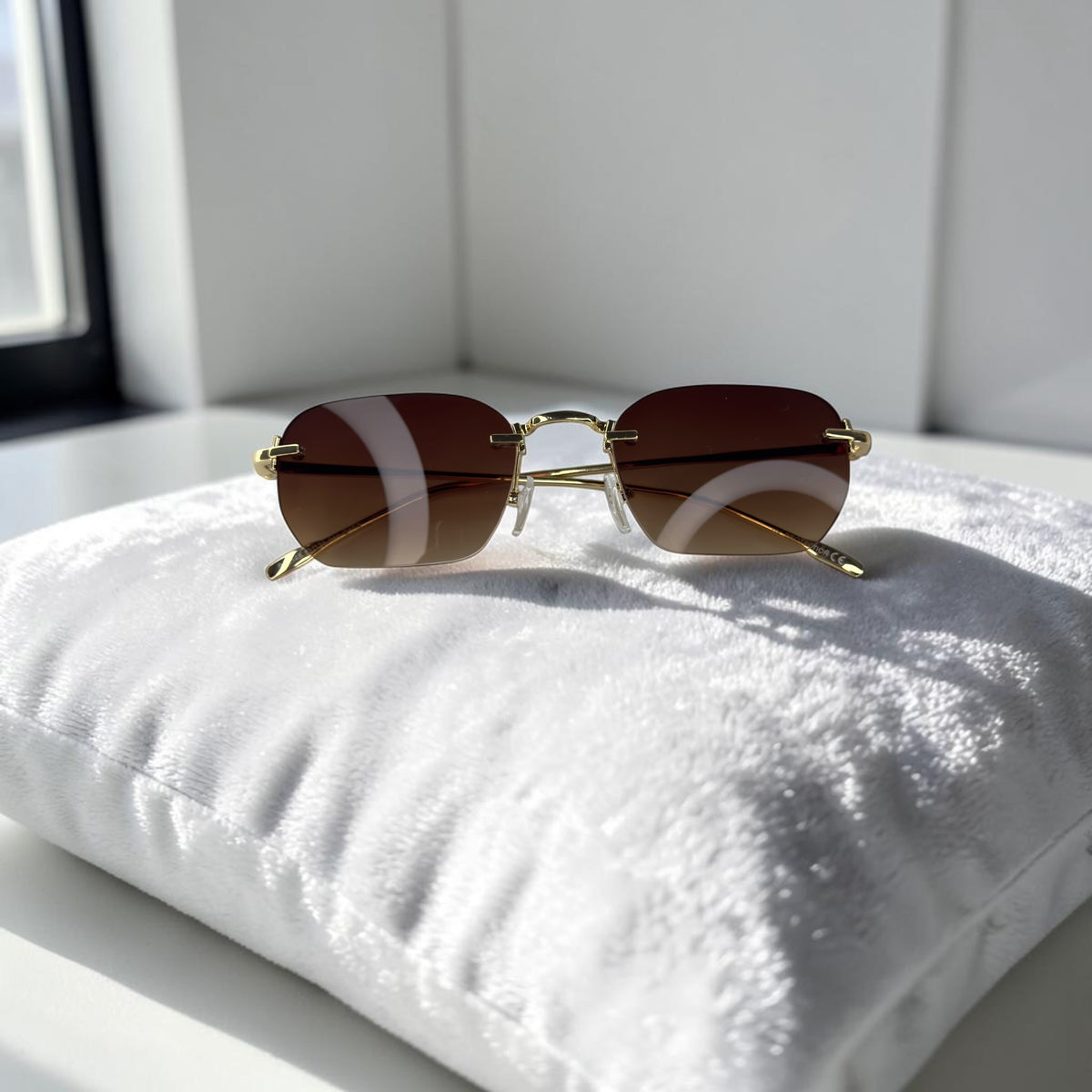 Lunettes Unisexe Marron Dégradé