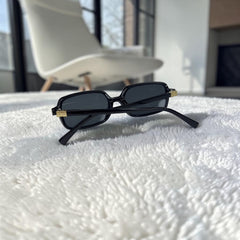 Lunettes de soleil rectangulaire noires