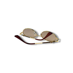 Lunettes de Soleil Femme Oval – Golden Pearl Edition
