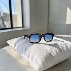 Lunettes écaille bleu