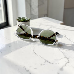 Lunettes Homme Olive Hexagonal