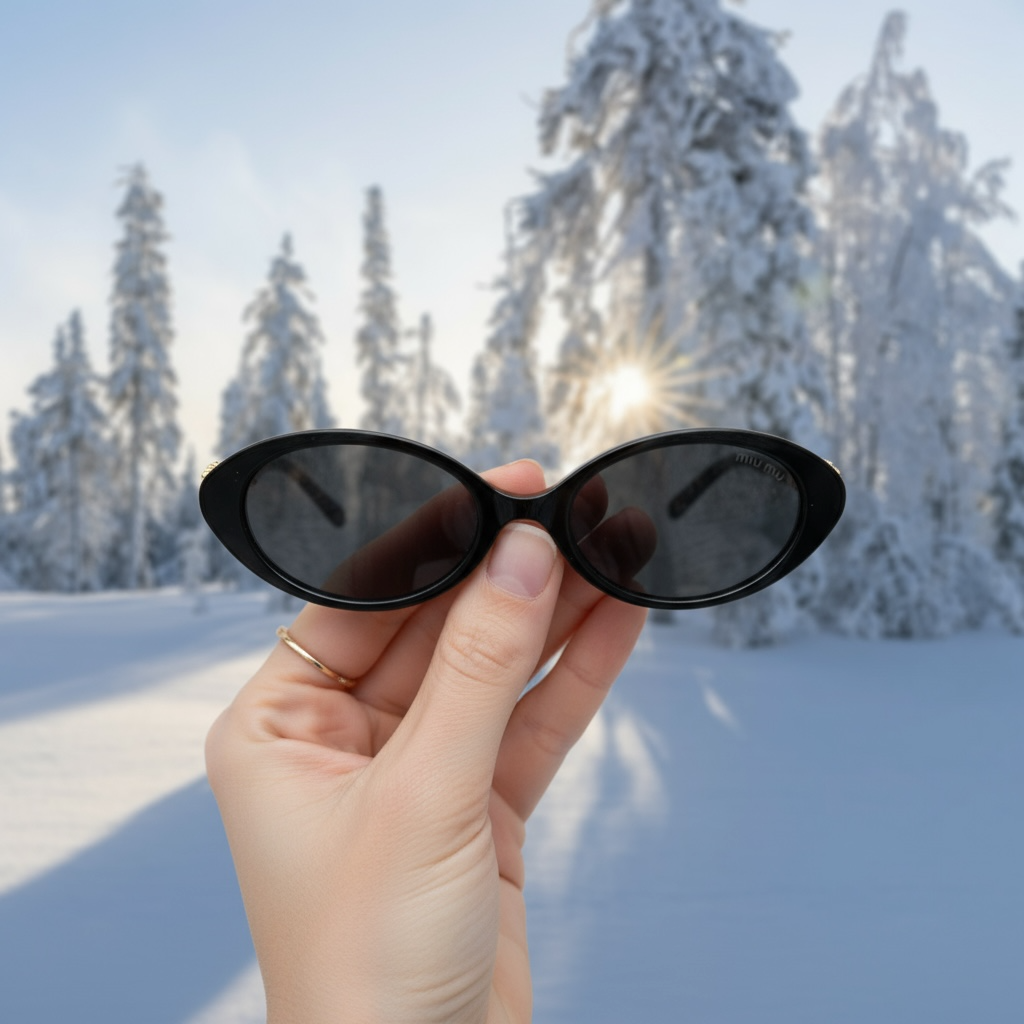 Modèle Cat-Eye Noir