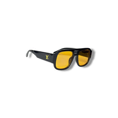 Lunettes de Soleil Femme Oversized – Black Orange Edition