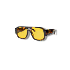 Lunettes de Soleil Unisexe Oversized – Tortoise Orange Edition