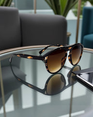 City Vision – Lunettes Aviateur Marron Dégradé