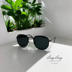 Ray-Ban RB3548N – Lunettes de soleil Hexagonales Noir & Verres Foncés