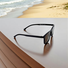 Monture marron foncé & verres bruns