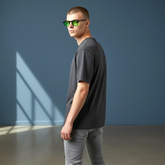 Monture Noire & Verres Green Vision