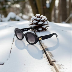 Monture noire & logo doré 🖤