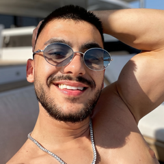 Lunettes de Soleil Homme Oval – Ice Blue Silver