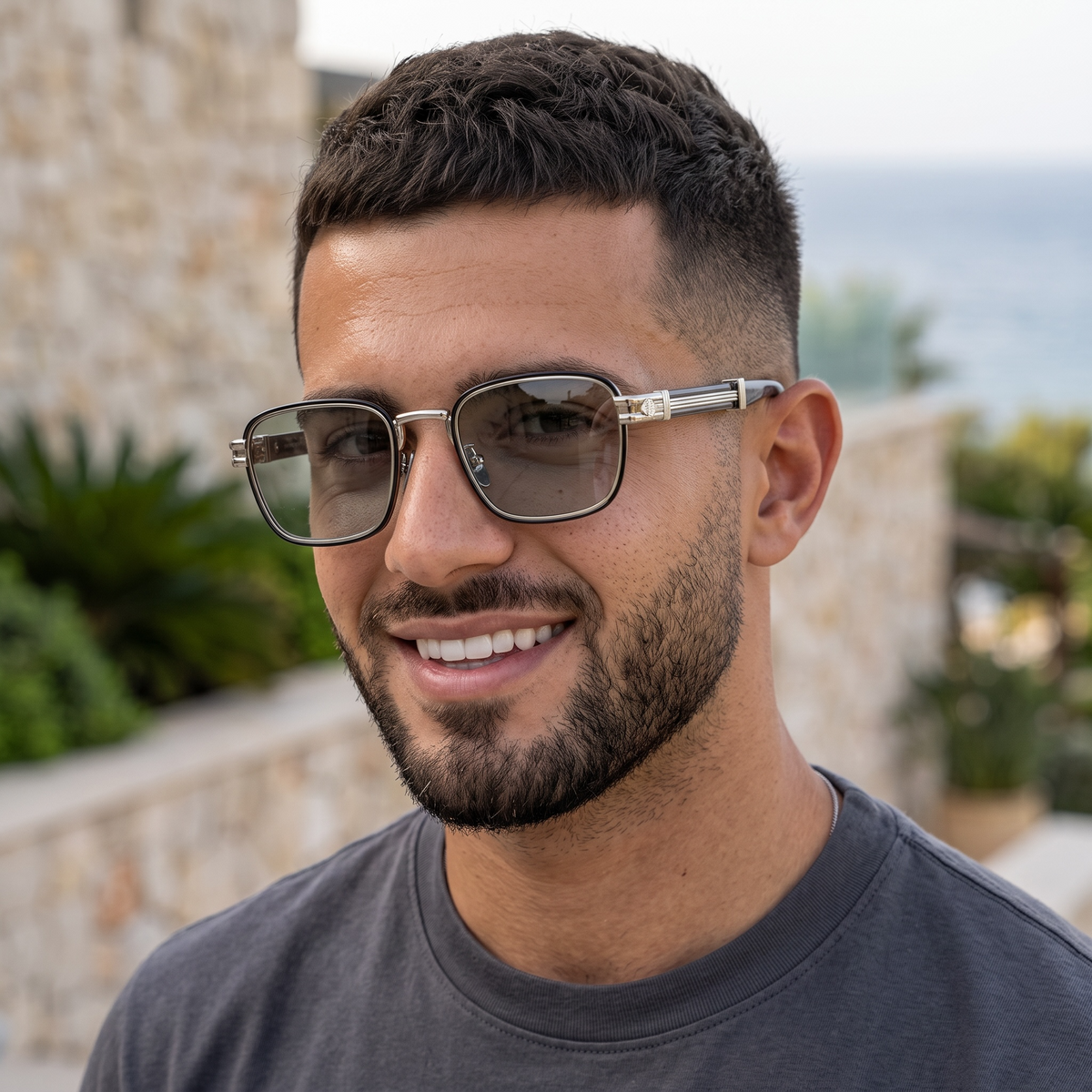 Lunettes Homme UV400 – Smoke Edition