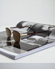 Monture écaille & verres bruns