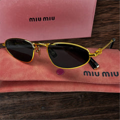 Lunettes de soleil femme – Miu Miu MUAS25 Doré & Noir