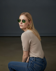 Green Shades Gold Frame