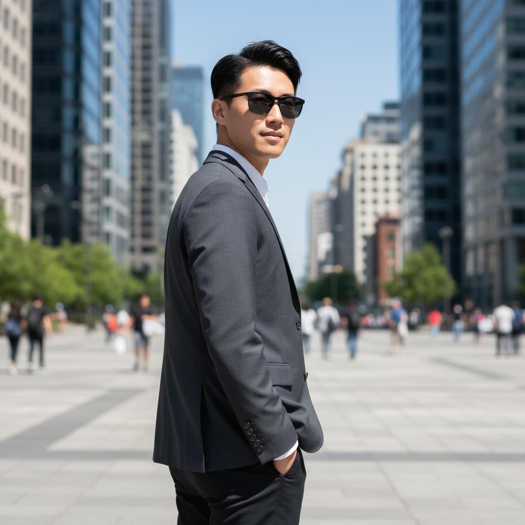 Monture noire & style business chic