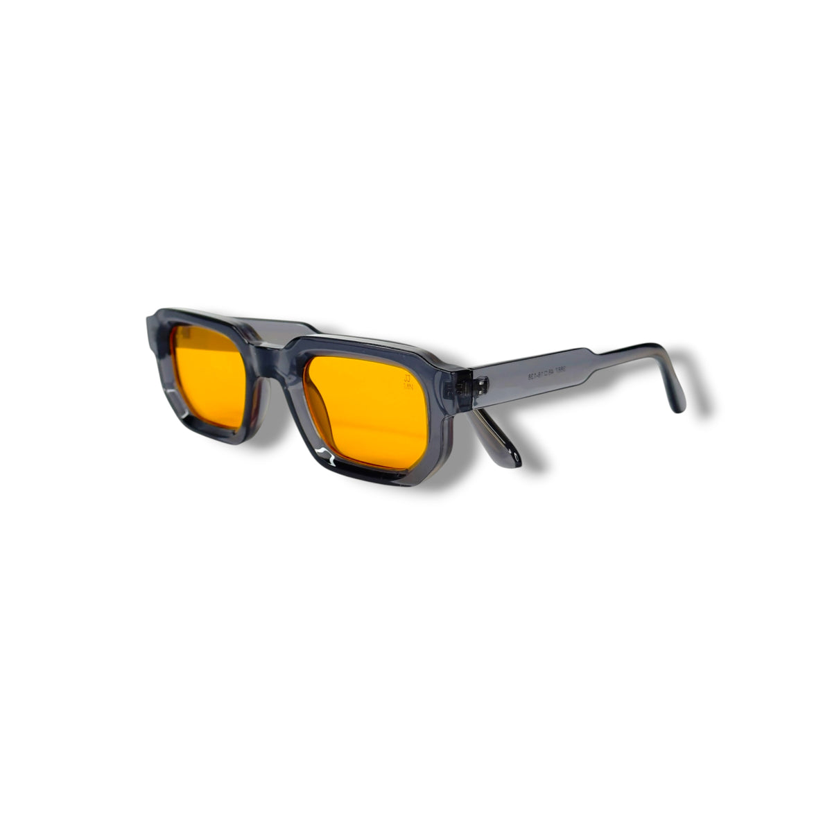 Lunettes Unisexe UV400 – Orange Amber & Fumé Transparent