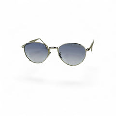 Lunettes Unisexe Round Cat-Eye – Silver Blue Edition