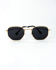 Lunettes géométriques à monture métallique