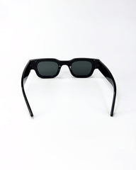 Lunettes de soleil unisexes – Monture carrée noire et verres teintés colorés